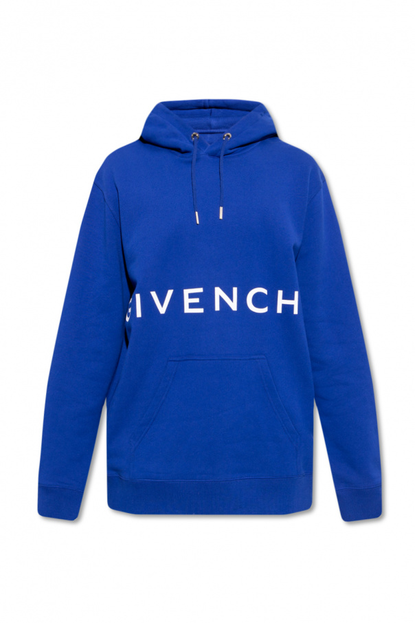 Givenchy ripped hoodie blue hotsell